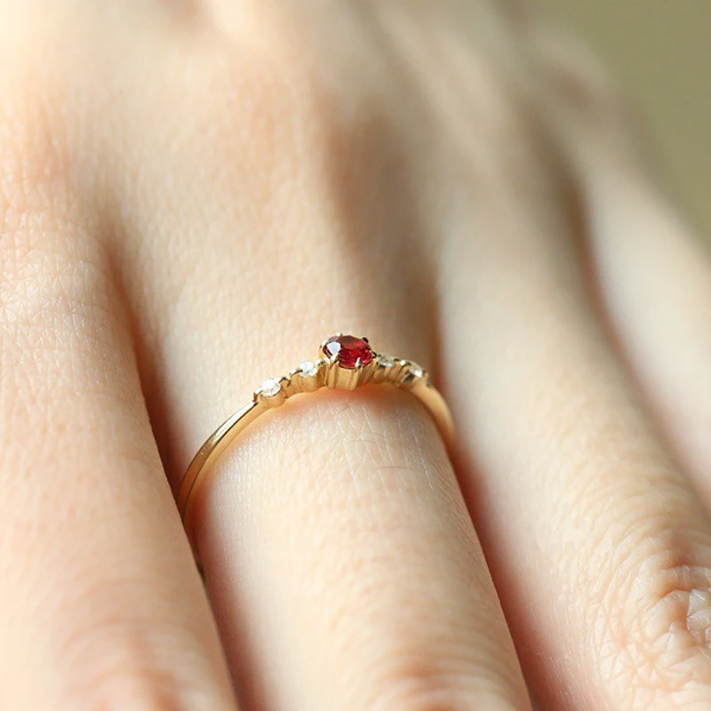 New 18K Yellow Gold Red Ruby Ring For Women Real 925 Sterling Silver Color Red Gemstone Rings Wedding Engagement Diamond Zircon
New 18K Yellow Gold Red Ruby Ring For Women Real 925 Sterling Silver Color Red Gemstone Rings Wedding Engagement Diamond Zircon