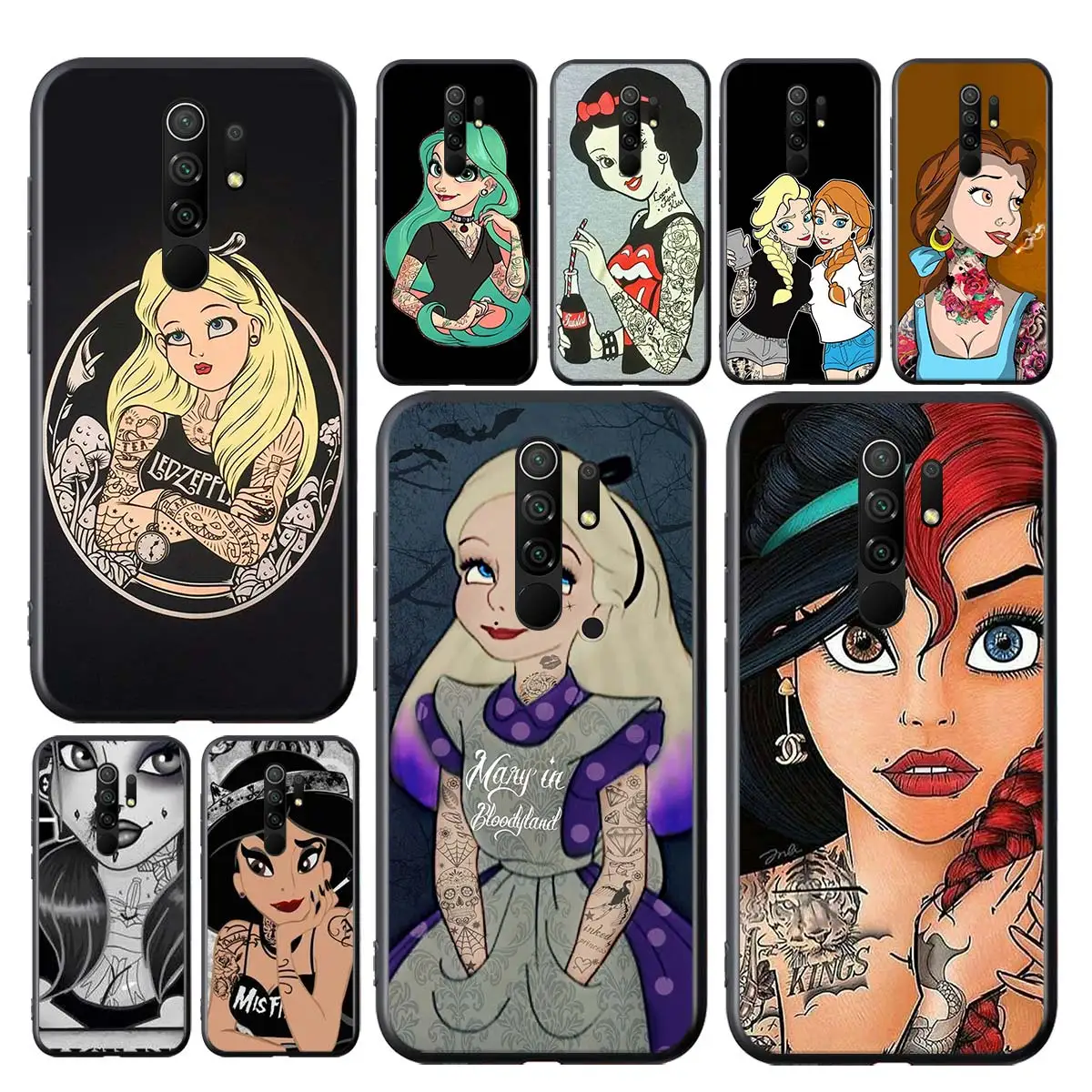 Disney Tattoo princess Shockproof Cover For Redmi K40 Gaming K30i K30T K30S K30 Ultra K20 10X Pro 5G Black Soft Phone Case
Disney Tattoo princess Shockproof Cover For Redmi K40 Gaming K30i K30T K30S K30 Ultra K20 10X Pro 5G Black Soft Phone Case