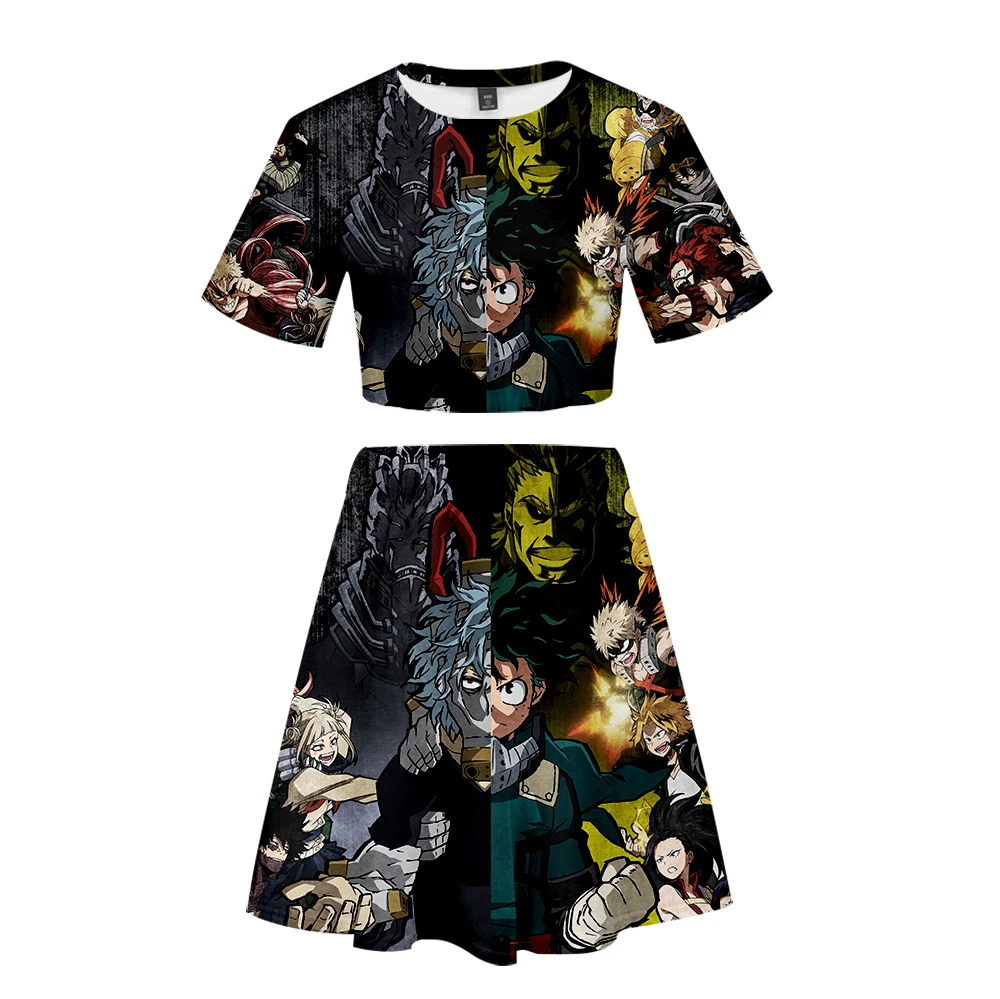 My Hero Academia 3D printing sale summer women's umbilical t-shirt/skirt new children's short casual suit
My Hero Academia 3D printing sale summer women's umbilical t-shirt/skirt new children's short casual suit