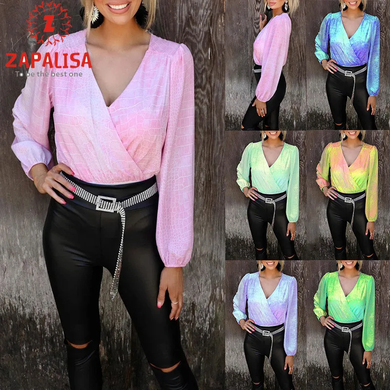 Fashion Women Solid Color Bodysuits for Streetwear Patchwork Design V-Neck Long Lantern Sleeve High Waist Autumn Slim Jumpsuits
Fashion Women Solid Color Bodysuits for Streetwear Patchwork Design V-Neck Long Lantern Sleeve High Waist Autumn Slim Jumpsuits