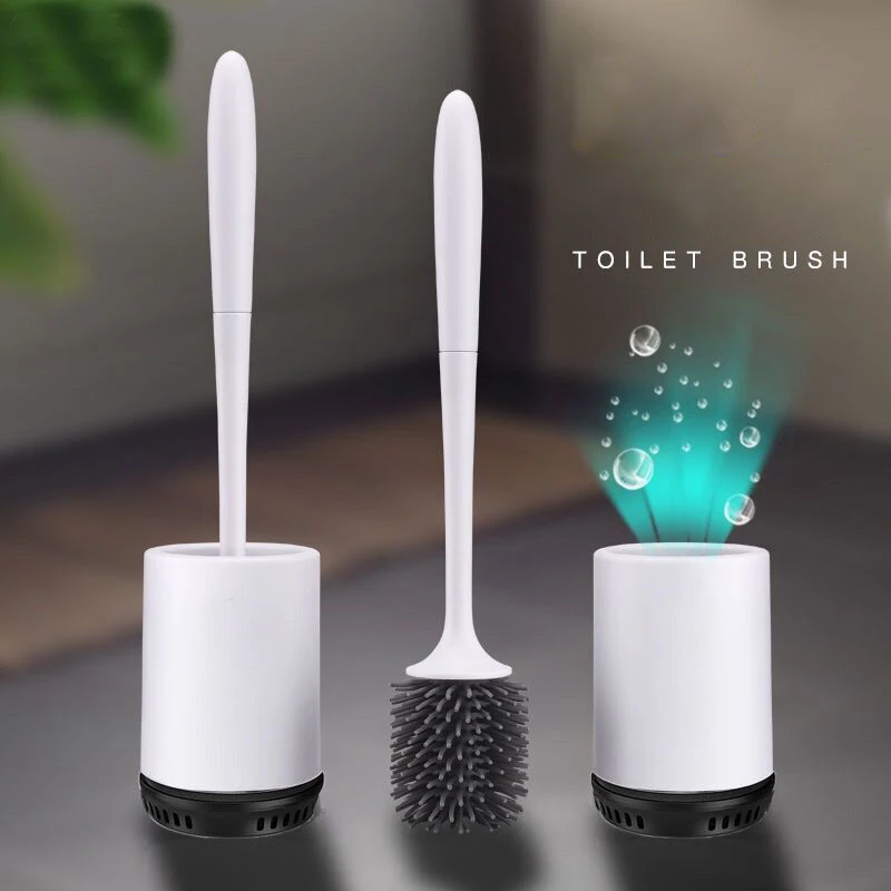 TPR Toilet Brush Rubber Head Holder Cleaning Soft Brush Toilet Wall Hanging Household Floor Cleaner For Bathroom Accessories 
TPR Toilet Brush Rubber Head Holder Cleaning Soft Brush Toilet Wall Hanging Household Floor Cleaner For Bathroom Accessories