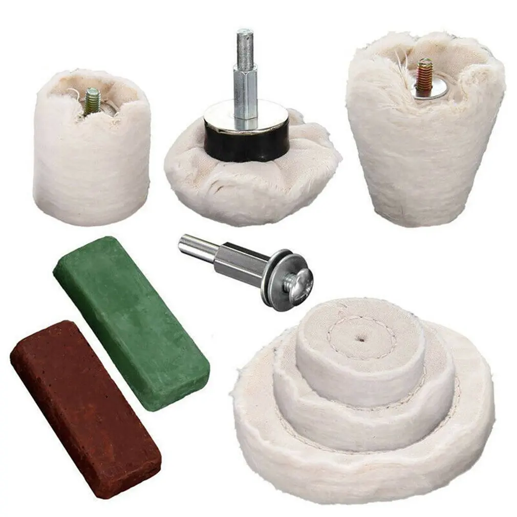 9Pcs/set jewelry polishing Pure cotton white cloth wheel T-Shaped Semicircular Cone Cylindrical Mirror Surface Wax
9Pcs/set jewelry polishing Pure cotton white cloth wheel T-Shaped Semicircular Cone Cylindrical Mirror Surface Wax