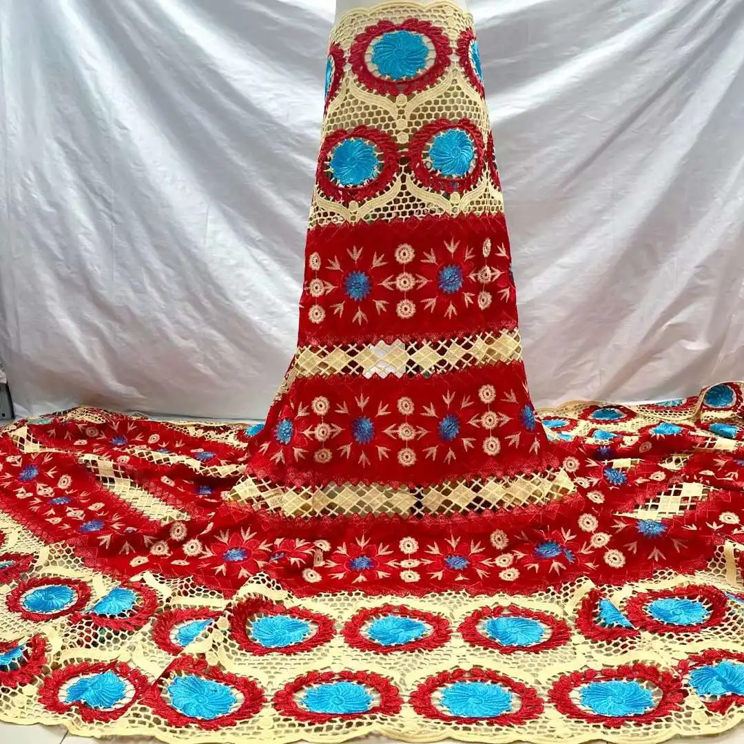 African Dry Lace 100% Cotton Lace Fabric 2021 High Quality Lace Water Soluble Lace Fabric for African Dress Women JYS-189
African Dry Lace 100% Cotton Lace Fabric 2021 High Quality Lace Water Soluble Lace Fabric for African Dress Women JYS-189