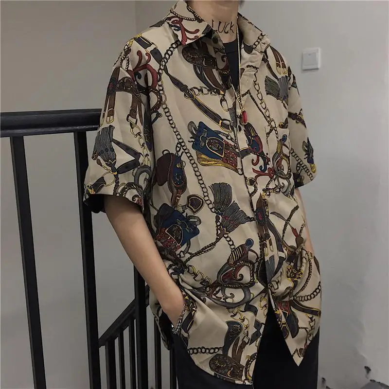 QWEEK Summer Pattern Shirt Blouses Women Harajuku Retro Printed Shirt Korean Oversized Streetwear Casual Girls Tops Ladies Chic
QWEEK Summer Pattern Shirt Blouses Women Harajuku Retro Printed Shirt Korean Oversized Streetwear Casual Girls Tops Ladies Chic