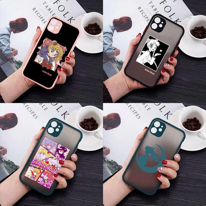 Sailor-G-Moon Anime Cartoon Phone Case Pink Color Matte Transparent For iPhone 13 12 11 Pro Max Mini X XR XS 7 8 Plus Cover Capa
Sailor-G-Moon Anime Cartoon Phone Case Pink Color Matte Transparent For iPhone 13 12 11 Pro Max Mini X XR XS 7 8 Plus Cover Capa
