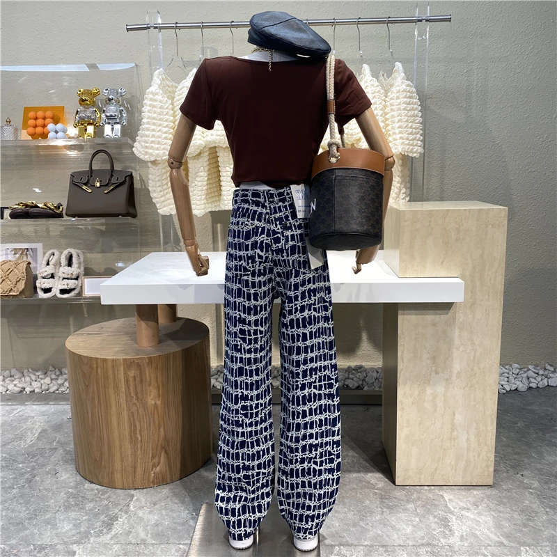 New 2021 Plaid Pants High Street Versatile Show Thin High Waist Loose Wide Leg Pants Personality Fashion Plaid Mop Pants
New 2021 Plaid Pants High Street Versatile Show Thin High Waist Loose Wide Leg Pants Personality Fashion Plaid Mop Pants