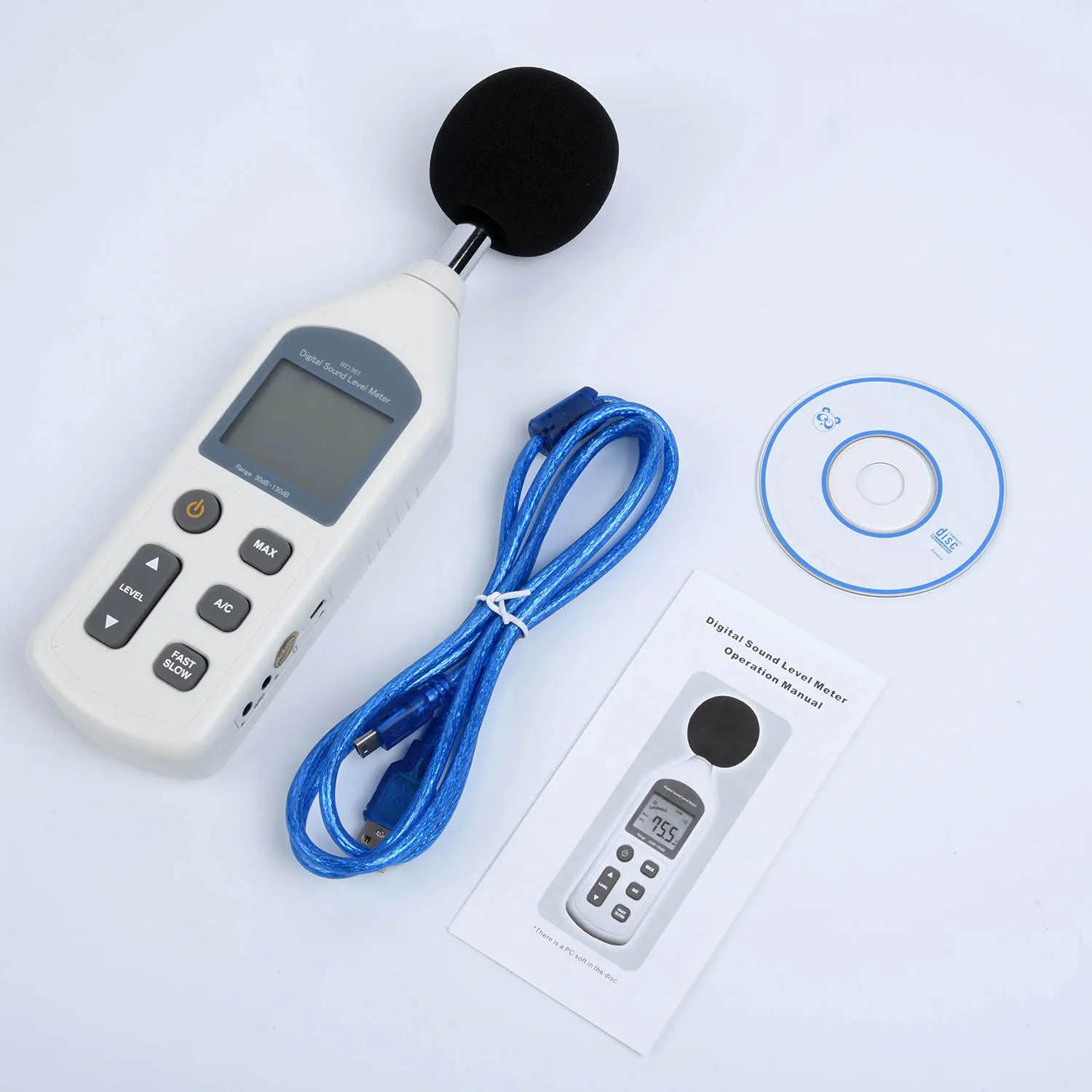 30 ~ 130 DB(A) Accuracy: ±1.5 DB Digital Sound Pressure Tester Level Meter Decibel Noise Measurement HS1
30 ~ 130 DB(A) Accuracy: ±1.5 DB Digital Sound Pressure Tester Level Meter Decibel Noise Measurement HS1