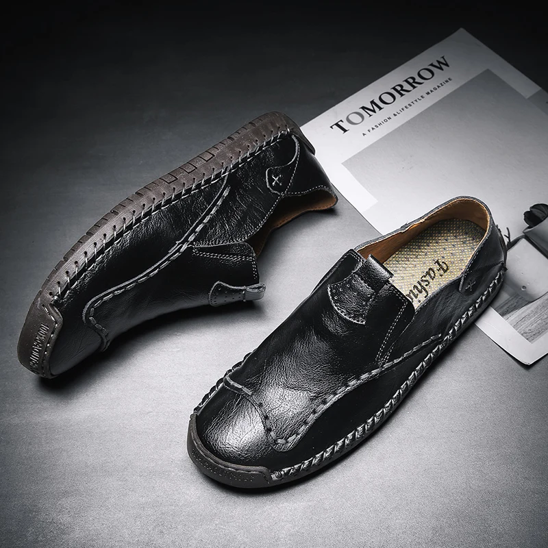 Casual Male Shoe Zapatos Hombre Casual Cuero Shoes Men Man Fashion Black Leisure Mens Leather 2020 Sapato Flat
Casual Male Shoe Zapatos Hombre Casual Cuero Shoes Men Man Fashion Black Leisure Mens Leather 2020 Sapato Flat