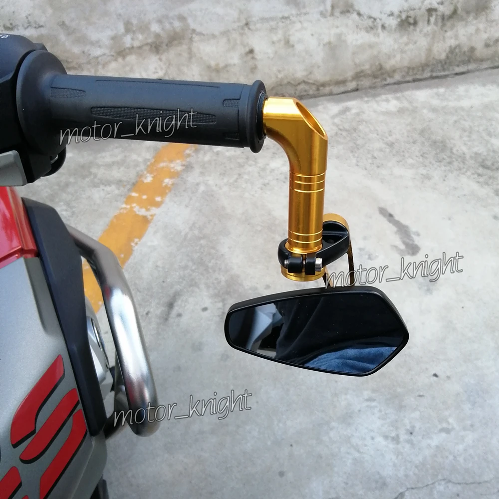 Universal CNC Aluminum Motorcycle Handlebar Rear View Mirrors 360 degree rotatable angle Mirror for Kawasaki Aprilia BMW Ducati
Universal CNC Aluminum Motorcycle Handlebar Rear View Mirrors 360 degree rotatable angle Mirror for Kawasaki Aprilia BMW Ducati