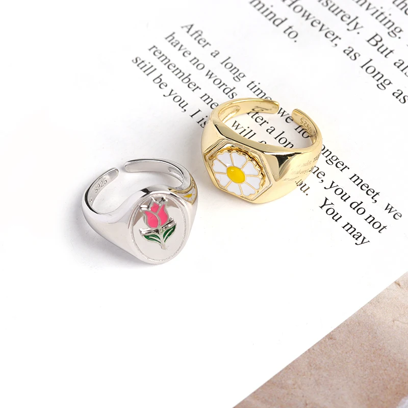 Ckysee Vintage Palace Style 100% 925 Silver Rings For Woman Fashion Jewelry Adjustable Opening Rose Flower Rings 2020 Trend 
Ckysee Vintage Palace Style 100% 925 Silver Rings For Woman Fashion Jewelry Adjustable Opening Rose Flower Rings 2020 Trend