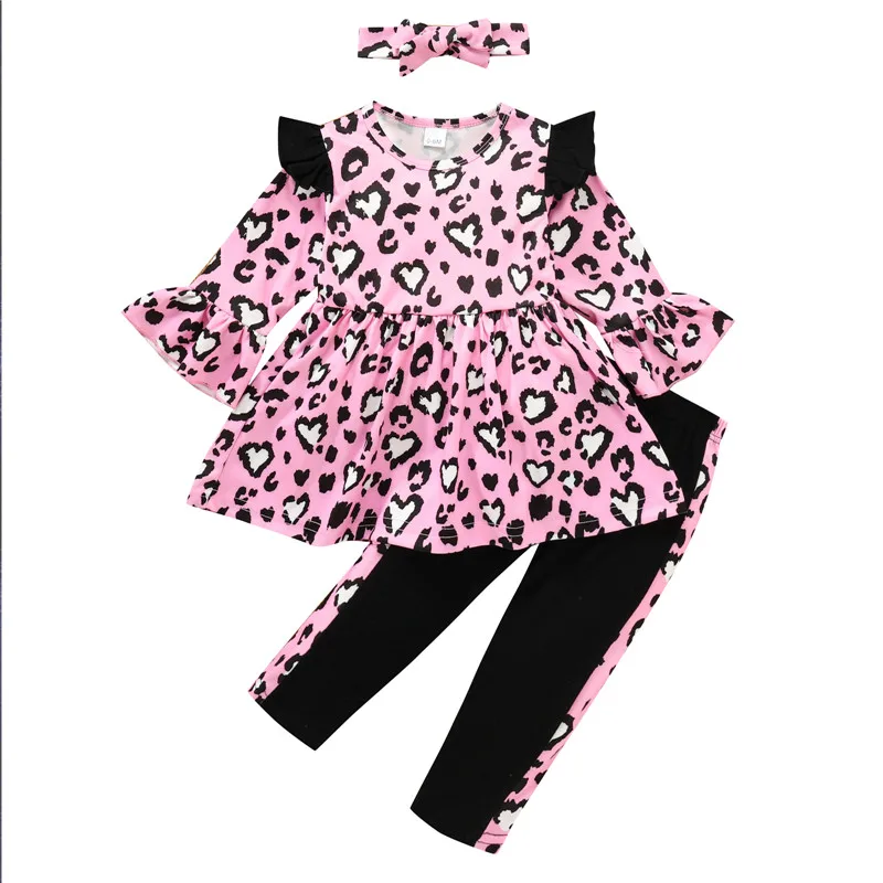 Newborn Long Sleeves + Trousers + Bow Headband Leopard Print Ruffle Decoration Sweet Spring Clothing
Newborn Long Sleeves + Trousers + Bow Headband Leopard Print Ruffle Decoration Sweet Spring Clothing