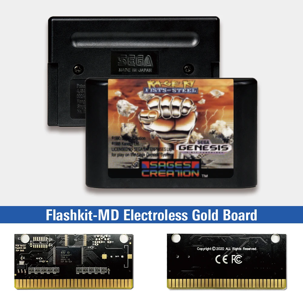 Ka-Ge-Ki кулаки Steel - USA Label Flashkit MD, безэлектродное золото схема на основе печатной платы для игровой консоли Sega Genesis Megadrive
Ka-Ge-Ki кулаки Steel - USA Label Flashkit MD, безэлектродное золото схема на основе печатной платы для игровой консоли Sega Genesis Megadrive