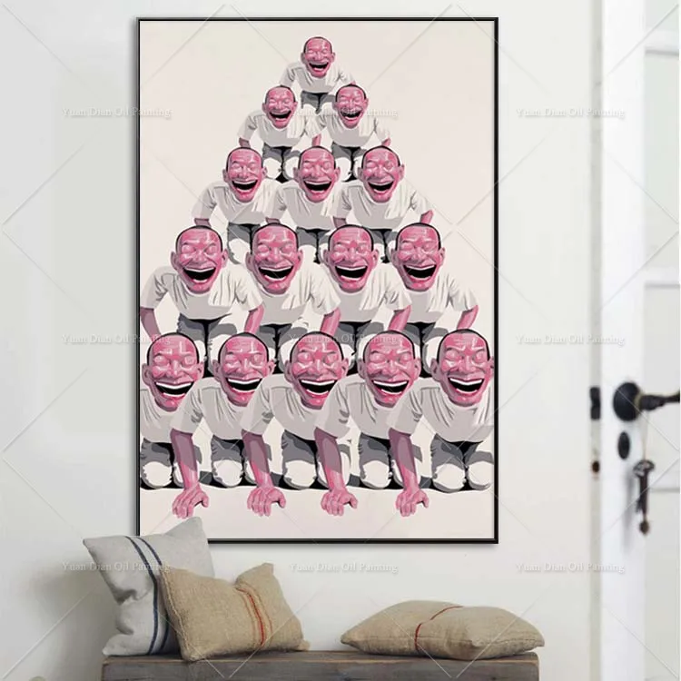 Cartoon Man Pyrmid Pink Face Oil Pianting Bright Handpainted Abstract Painting For Living Room Home Decor
Cartoon Man Pyrmid Pink Face Oil Pianting Bright Handpainted Abstract Painting For Living Room Home Decor