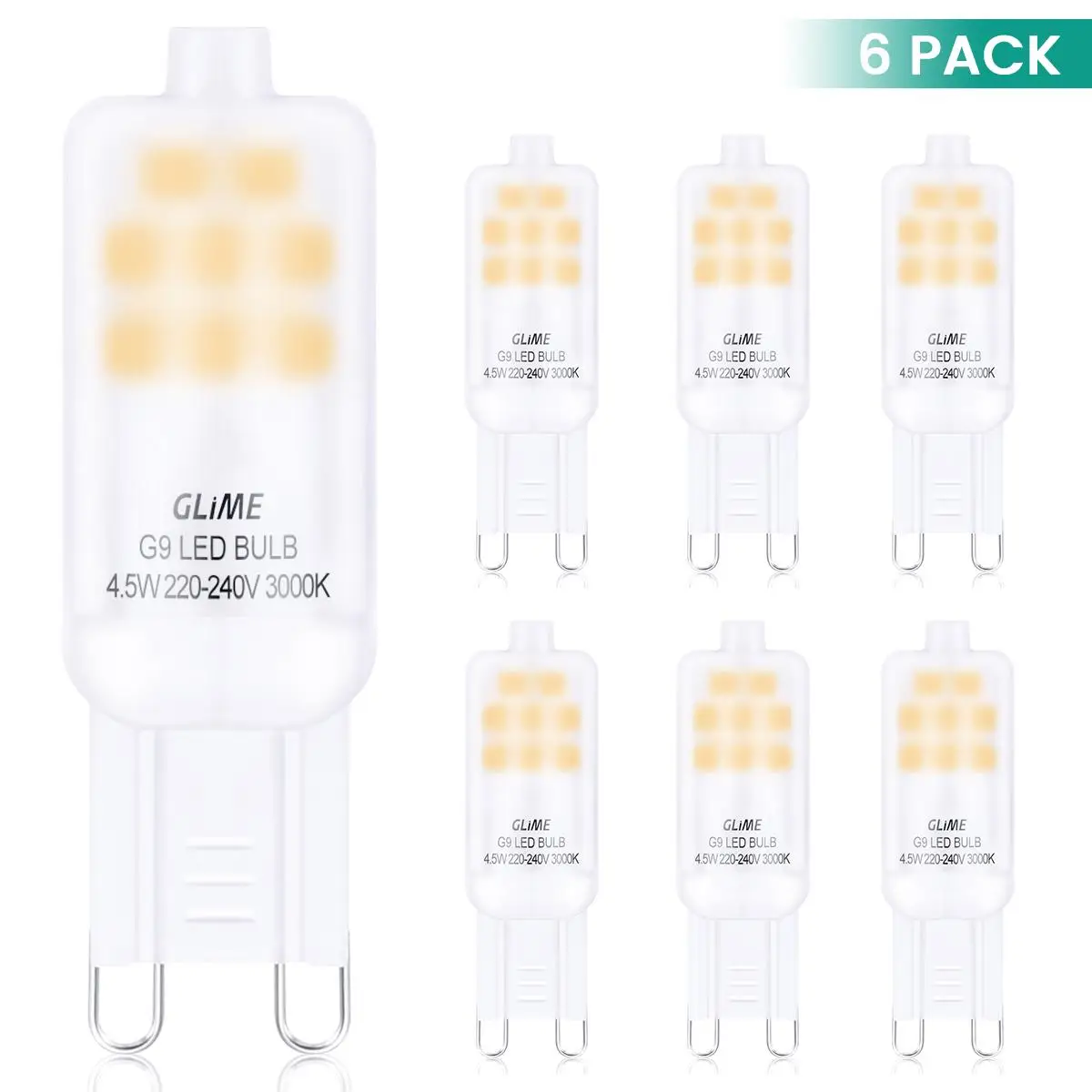 6PCS/Pack LED Bulb 4.5W G9 Light Bulb AC 220V DC 12V LED Lamp SMD2835 Spotlight Chandelier Lighting Replace 20W 30W Halogen Lamp
6PCS/Pack LED Bulb 4.5W G9 Light Bulb AC 220V DC 12V LED Lamp SMD2835 Spotlight Chandelier Lighting Replace 20W 30W Halogen Lamp