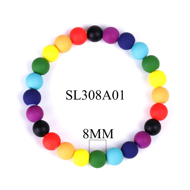 New Product Factory Direct Sale Colorful Frosted White Stone Black Seven Chakra Color Energy Rainbow Bracelet
New Product Factory Direct Sale Colorful Frosted White Stone Black Seven Chakra Color Energy Rainbow Bracelet