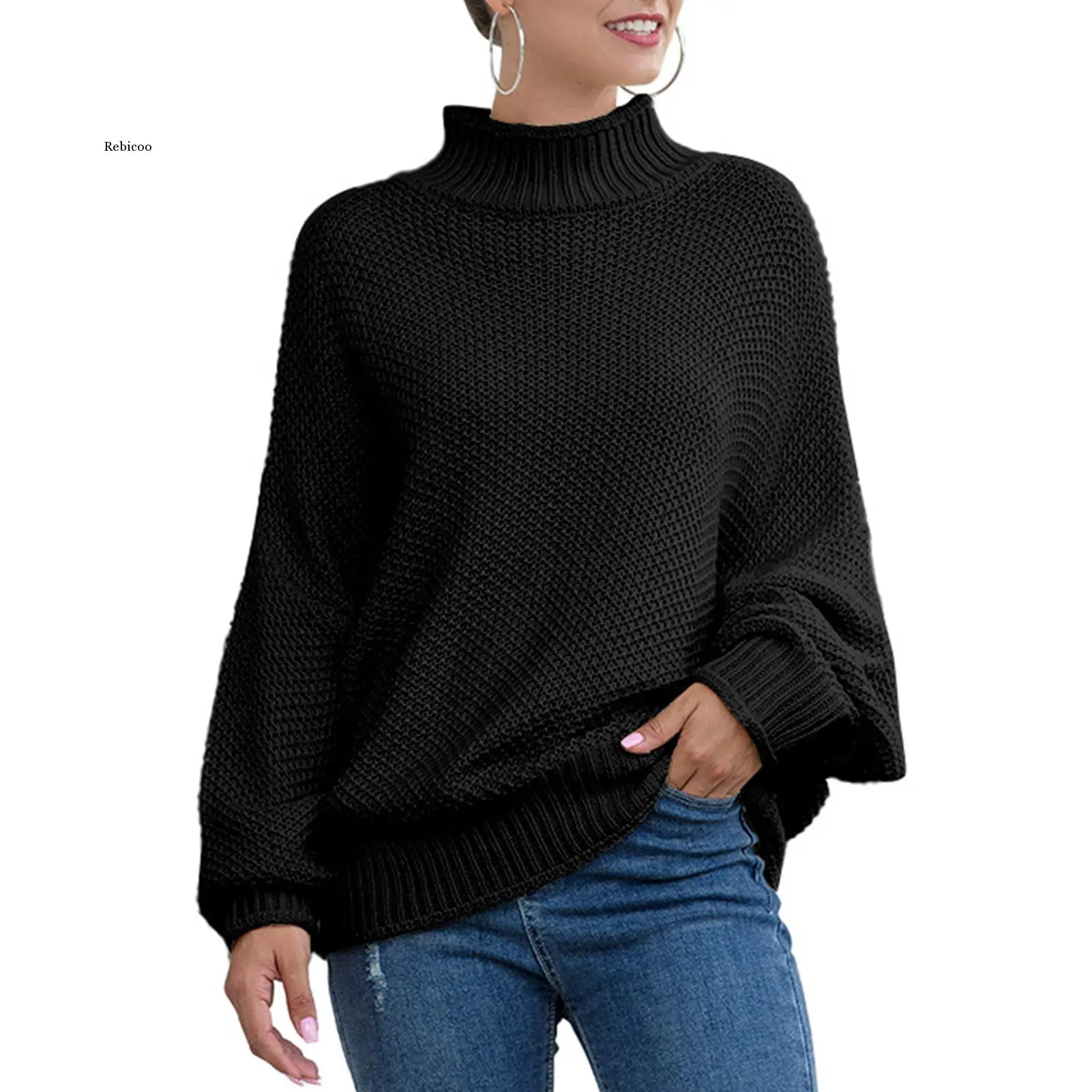 Women Autumn Winter Solid Fashion Sweater Color Long Sleeve Turtle Neck Loose Knitted Sweater Pullover Plus Size Warm Clothes
Women Autumn Winter Solid Fashion Sweater Color Long Sleeve Turtle Neck Loose Knitted Sweater Pullover Plus Size Warm Clothes