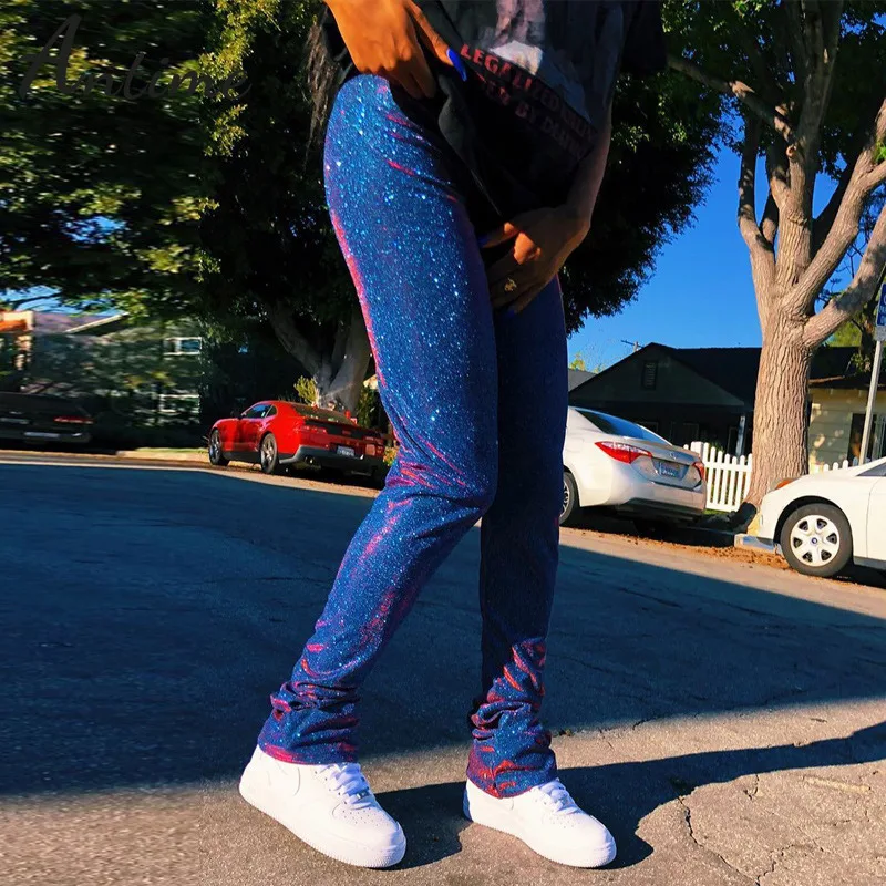 Antime Ruched Glitter Shinny Pants Streetwear Party 2021 Autumn Blue Sliver Women Sexy Skinny Fashion Mid Wait Long Trousers
Antime Ruched Glitter Shinny Pants Streetwear Party 2021 Autumn Blue Sliver Women Sexy Skinny Fashion Mid Wait Long Trousers