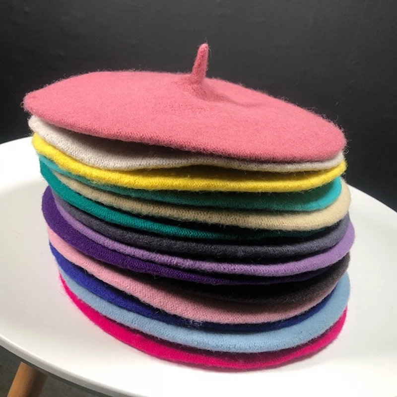 Wool Hat Beret Women Fashion Hat Winter Autumn Warm Girl Solid Color Female Caps Soft Beanie Hat
Wool Hat Beret Women Fashion Hat Winter Autumn Warm Girl Solid Color Female Caps Soft Beanie Hat
