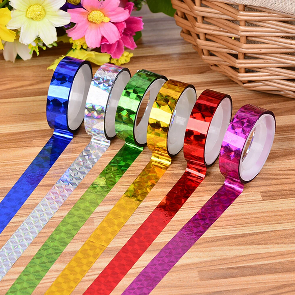 12 Rolls DIY Laser Tape Decorative Sticky Stationery Adhesive Sticker Kids Scrapbooking Tools Stickers Office School Tapes
12 Rolls DIY Laser Tape Decorative Sticky Stationery Adhesive Sticker Kids Scrapbooking Tools Stickers Office School Tapes