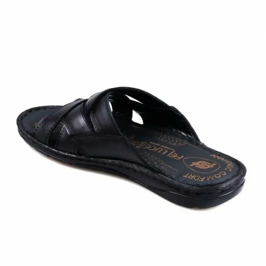 Papucity Men Shoes 1080 Orthopedic Black Leather Slippers 
Papucity Men Shoes 1080 Orthopedic Black Leather Slippers