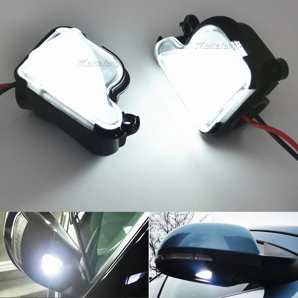 

2Pcs White 6000K Canbus Led Under Side Mirror Puddle Light for Skoda Octavia MK3 MK2 5E 2012-2019 Superb 2 II 1Z Phase 2008-2019