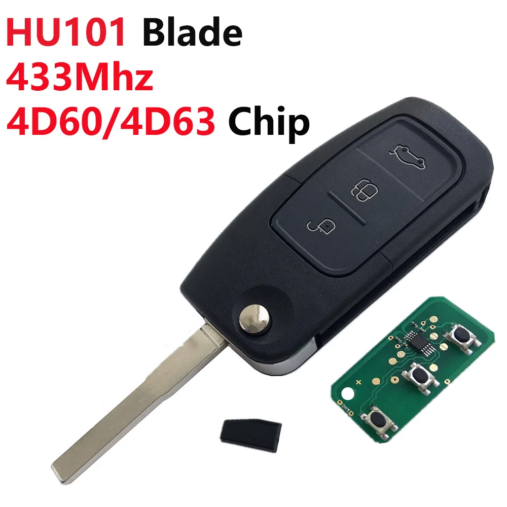 HU101 Blade 4D60/4D63 Chip 40bit/80bit 433Mhz 3 Button Filp Car Remote Control Key For Ford Focus Mondeo Fiesta Key
HU101 Blade 4D60/4D63 Chip 40bit/80bit 433Mhz 3 Button Filp Car Remote Control Key For Ford Focus Mondeo Fiesta Key
