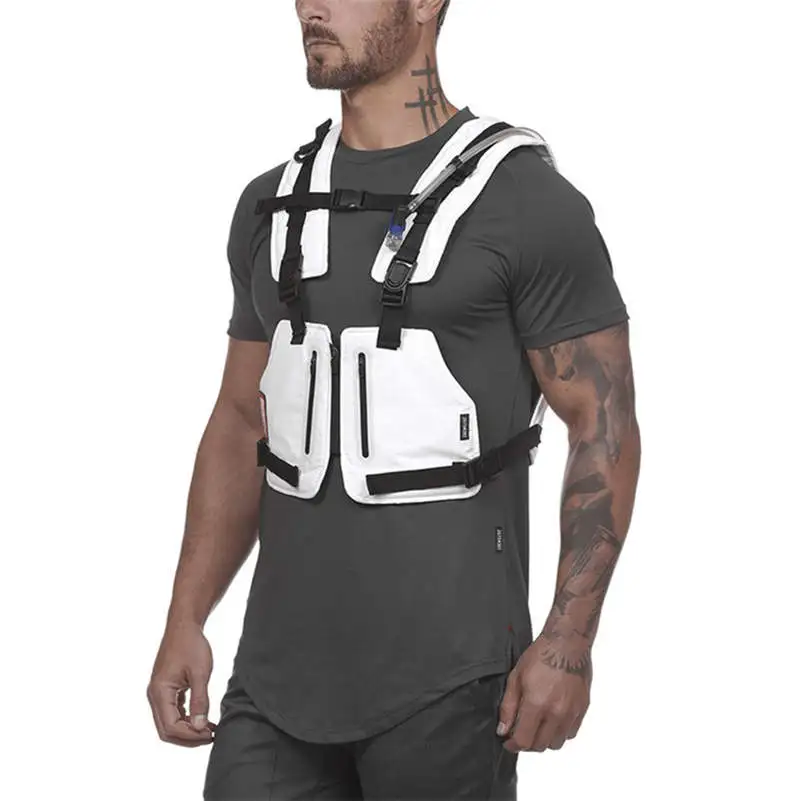 New Multi-function Tactical Vest Outdoor Sports Fitness Men Protective Tops Vest Zipper Pockets Waist Bag 
New Multi-function Tactical Vest Outdoor Sports Fitness Men Protective Tops Vest Zipper Pockets Waist Bag