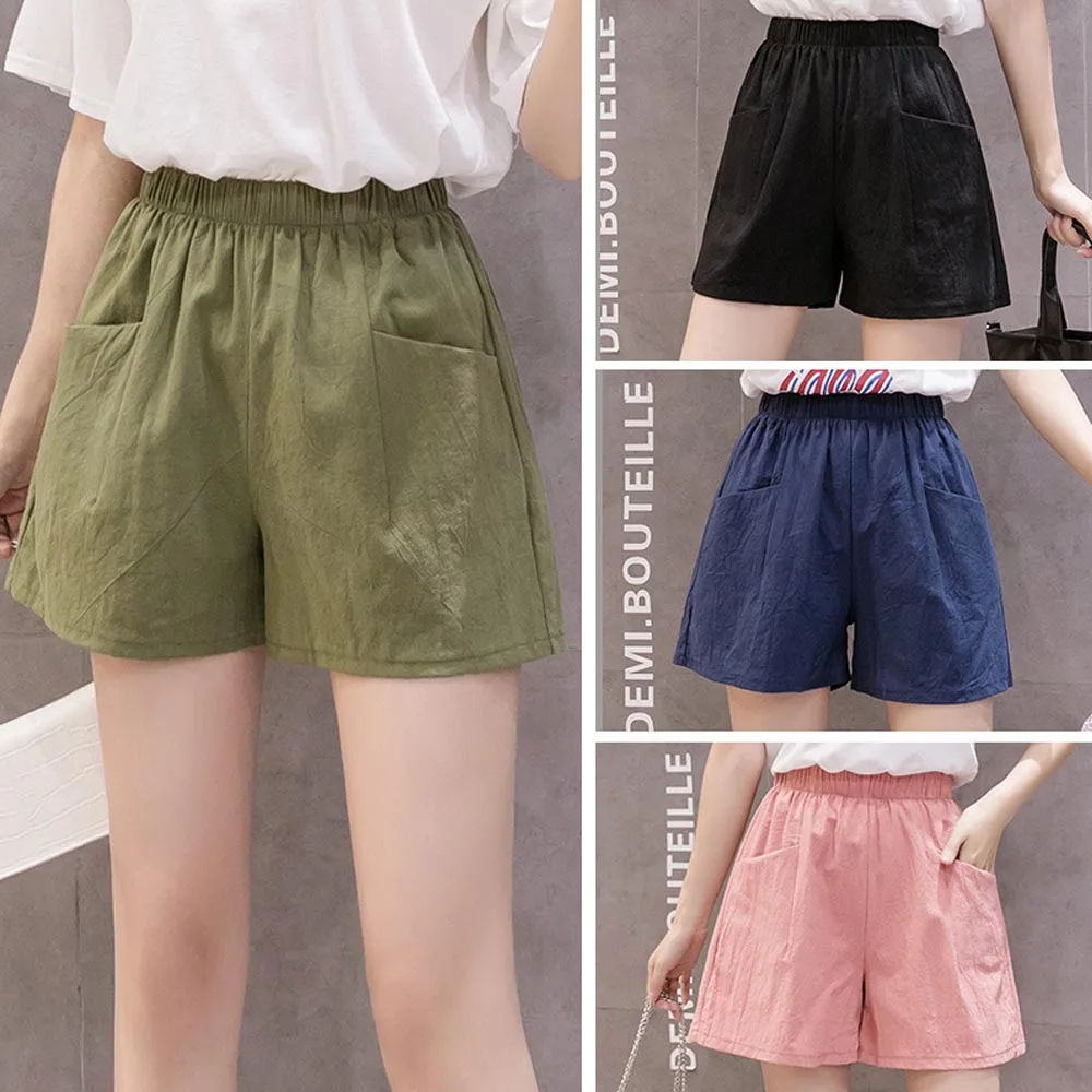 JIAYAN Summer Women's Shorts Casual High Waisted Cotton Shorts Female Loose Solid Sport Short Pants Women
JIAYAN Summer Women's Shorts Casual High Waisted Cotton Shorts Female Loose Solid Sport Short Pants Women