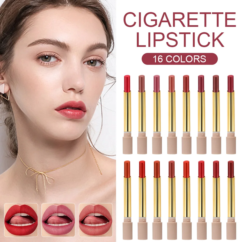 Cigarette Lipstick Matte Waterproof Non-stick Lip Stick Long Lasting Moisturizing Lip Makeup for Date Party Dance Wedding
Cigarette Lipstick Matte Waterproof Non-stick Lip Stick Long Lasting Moisturizing Lip Makeup for Date Party Dance Wedding