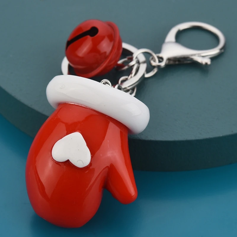 Cute Christmas Themed Keyrings Resin Keychains with Bell for Backpacks Lovely Socks Snowman Gloves Car Key Accessories H055
Cute Christmas Themed Keyrings Resin Keychains with Bell for Backpacks Lovely Socks Snowman Gloves Car Key Accessories H055
