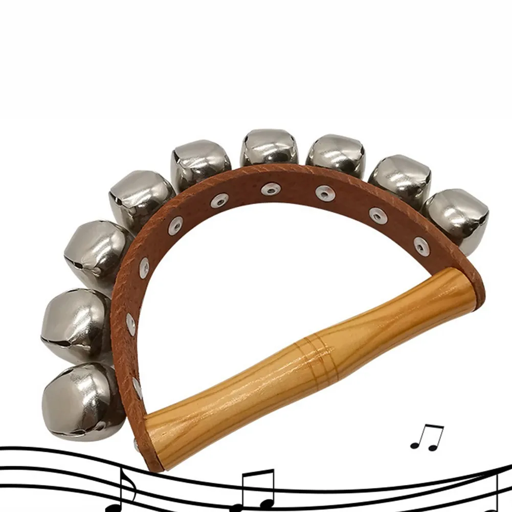 Wooden Rattle Sleigh Bells Handbell Percussion Musical Instrument Education Toys Sleigh Bell Stick With Metal Jingles Ball
Wooden Rattle Sleigh Bells Handbell Percussion Musical Instrument Education Toys Sleigh Bell Stick With Metal Jingles Ball
