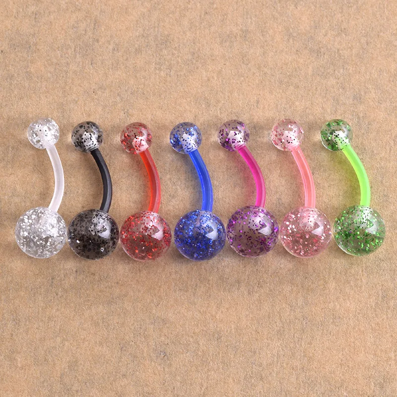 Sequin Plastic Piercing Navel Surgical Belly Button Rings Navel Piercing Belly Button Ring for Women Jewelry Acrylic Soft Bar
Sequin Plastic Piercing Navel Surgical Belly Button Rings Navel Piercing Belly Button Ring for Women Jewelry Acrylic Soft Bar