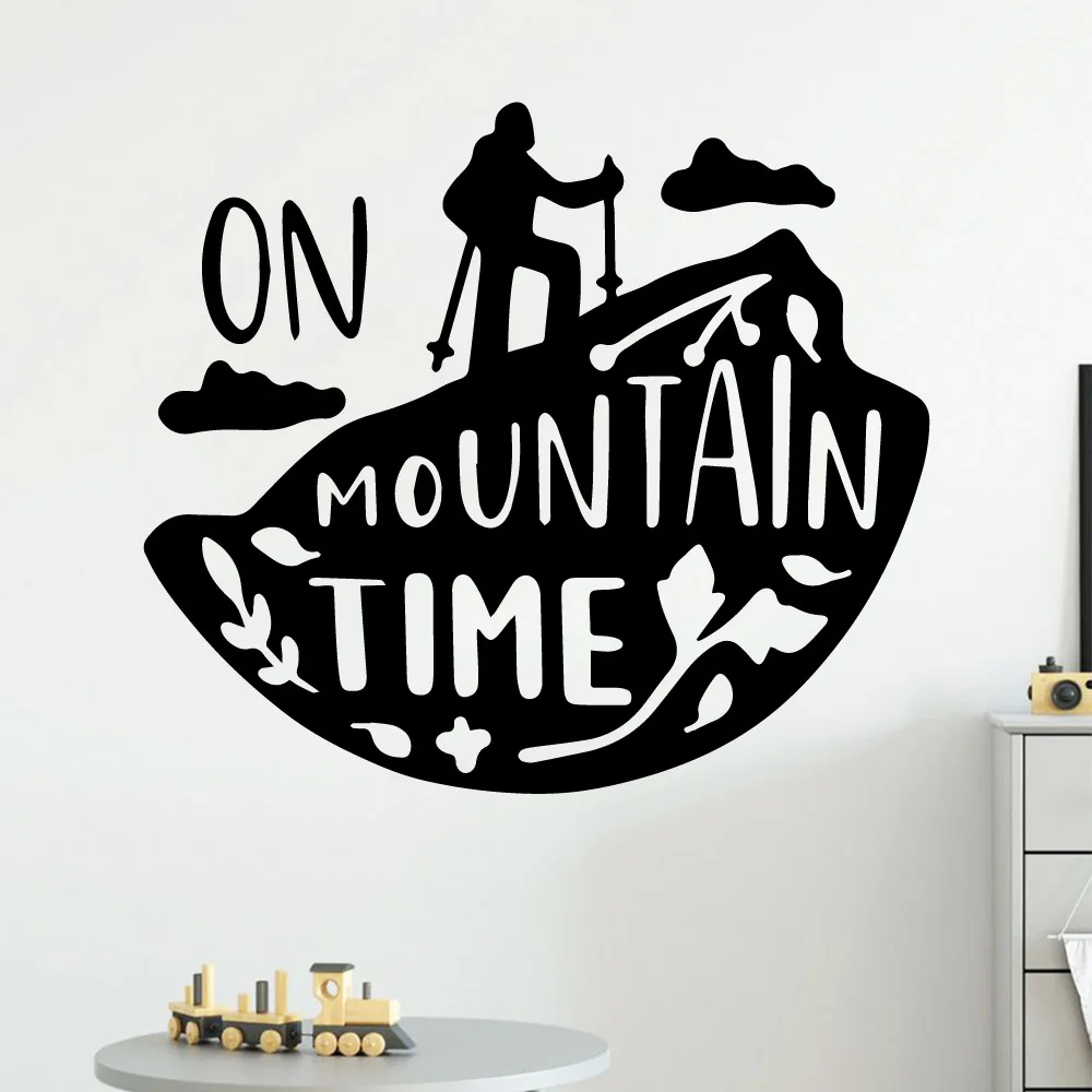 Настенный стикер из ПВХ Fun mountain time современный модный настенный для декора