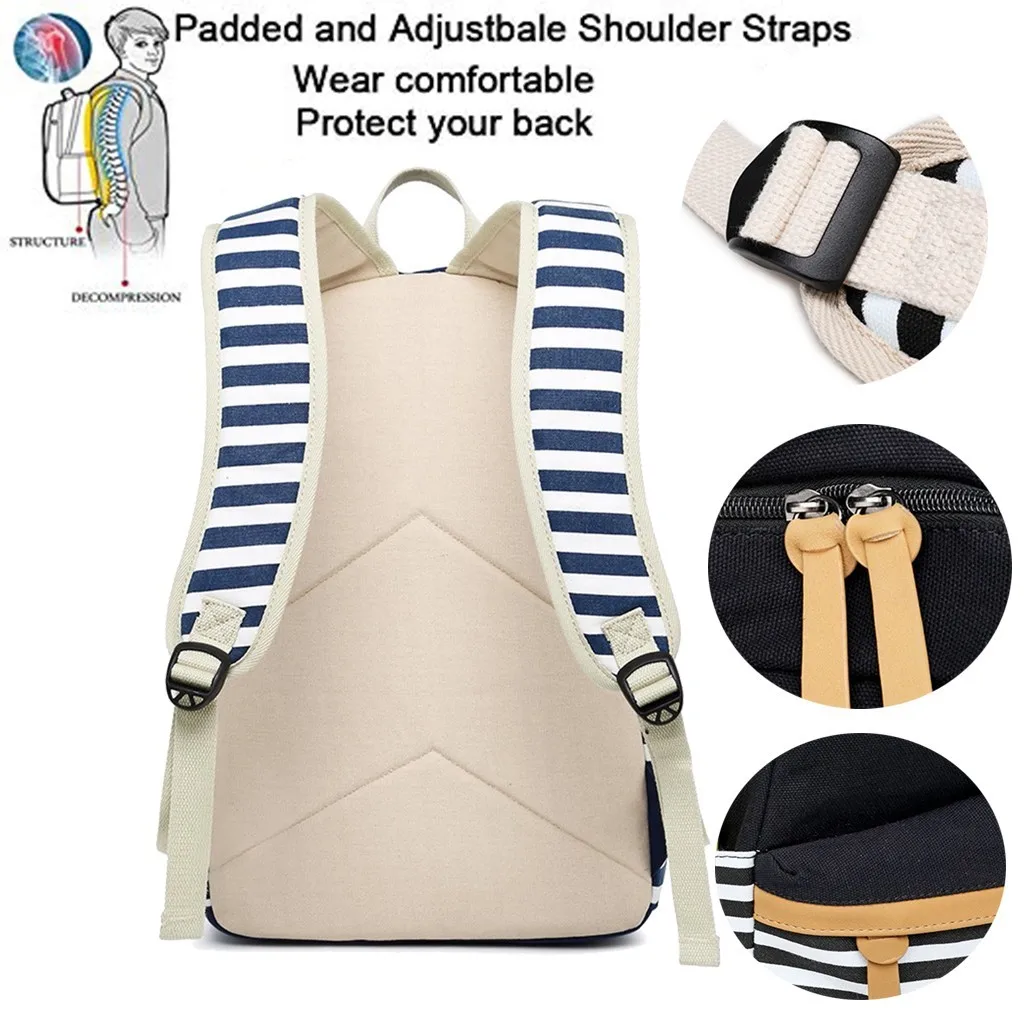 Outdoor Sport Bag High Capacity Running Bag Causal Canvas Stripe Backpack Cute Teen Backpacks For Girls School Bag
Outdoor Sport Bag High Capacity Running Bag Causal Canvas Stripe Backpack Cute Teen Backpacks For Girls School Bag