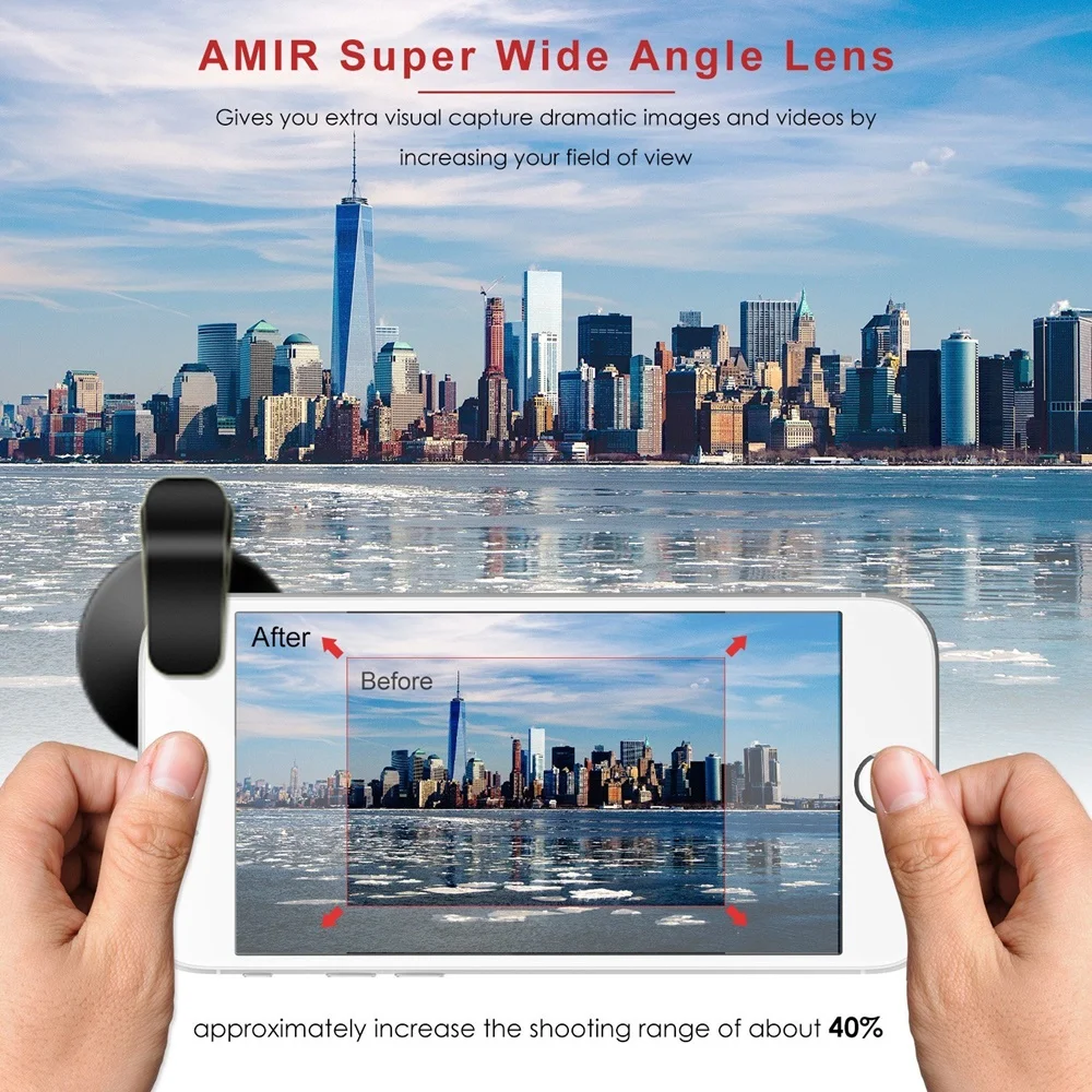 Mobile Phone Lens 0.45x Super Wide Angle 12.5x Macro HD Camera Lens For iPhone 12 11 8 7 6 XS Huawei Xiaomi Samsung 
Mobile Phone Lens 0.45x Super Wide Angle 12.5x Macro HD Camera Lens For iPhone 12 11 8 7 6 XS Huawei Xiaomi Samsung
