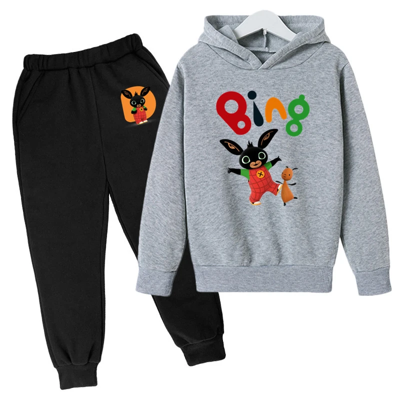 Spring Bing Rabbit Clothing Sets Children Birthday Boys Tracksuits Kids Bing Sport Hoodies Suit Clothing for girl
Spring Bing Rabbit Clothing Sets Children Birthday Boys Tracksuits Kids Bing Sport Hoodies Suit Clothing for girl