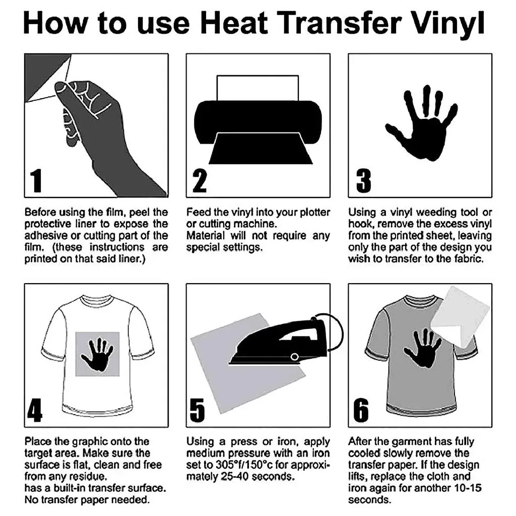 6 Roll Vinyl Heat Transfer Iron On DIY Garment Film Silhouette Paper Art 25x30.5cm
6 Roll Vinyl Heat Transfer Iron On DIY Garment Film Silhouette Paper Art 25x30.5cm