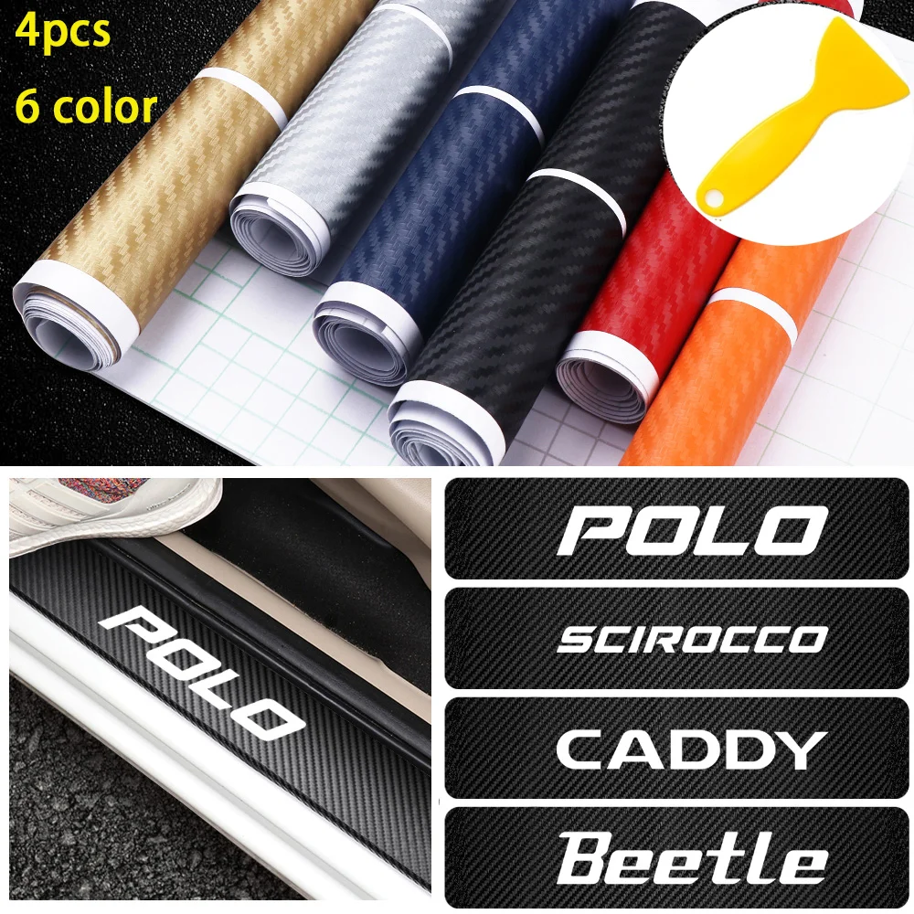 4X Carbon Fiber Car Door Sill Guard Protected Stickers Decals For golf 4 motion MTM Blue Motion Polo Scirocco Touran MK4 v w
4X Carbon Fiber Car Door Sill Guard Protected Stickers Decals For golf 4 motion MTM Blue Motion Polo Scirocco Touran MK4 v w