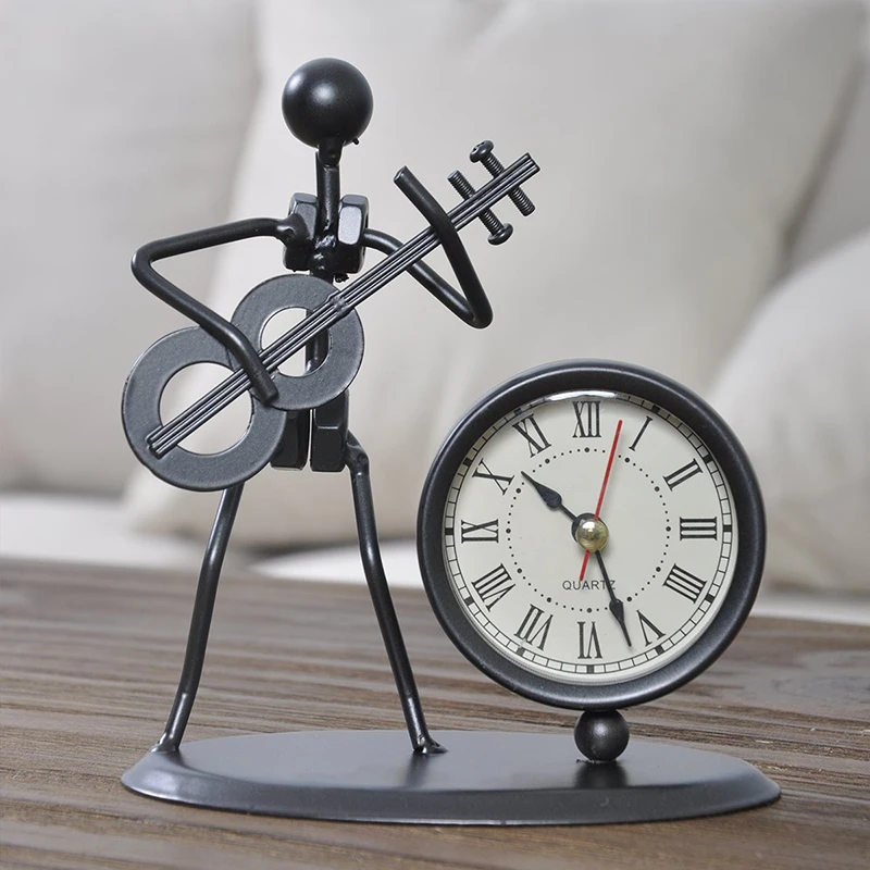 Vintage Metal Musical Clock Home Decoration Iron Model Antique Clock Desk and Table Clock Simple Time Recording Accessories
Vintage Metal Musical Clock Home Decoration Iron Model Antique Clock Desk and Table Clock Simple Time Recording Accessories