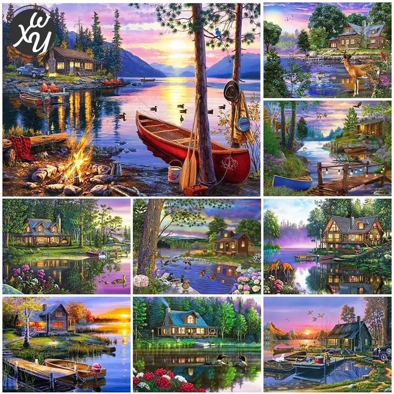 WEIWEI Forest Hut Diamond Painting Kit Cottage Picture Mosaic Rhinestone Embroidery Full Diamond Painting 5D Diy Art Handicraft
WEIWEI Forest Hut Diamond Painting Kit Cottage Picture Mosaic Rhinestone Embroidery Full Diamond Painting 5D Diy Art Handicraft