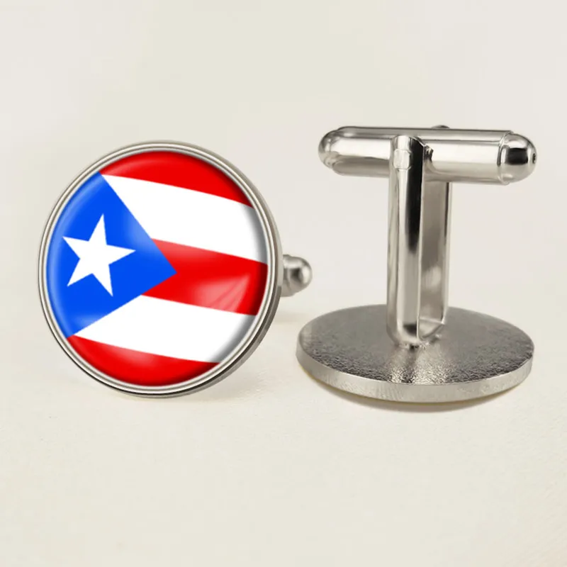 Puerto Rico Rican Map Flag Cufflinks | Украшения и аксессуары