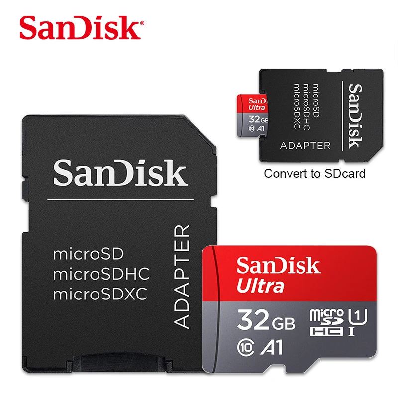 

SanDisk карта памяти Micro SD, класс 10, 16 ГБ, 32 ГБ, 64 ГБ, 100% ГБ
