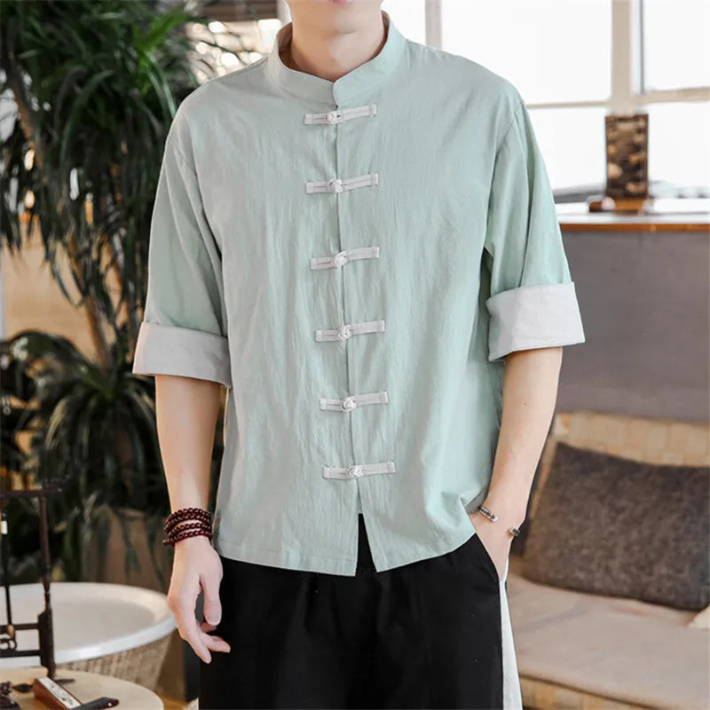 New Chinese Style Linen Kung Fu Clothing for Men Shirt Traditional Vintage Casual Linen Cotton Tai Chi Tang Suit Plus Size
New Chinese Style Linen Kung Fu Clothing for Men Shirt Traditional Vintage Casual Linen Cotton Tai Chi Tang Suit Plus Size