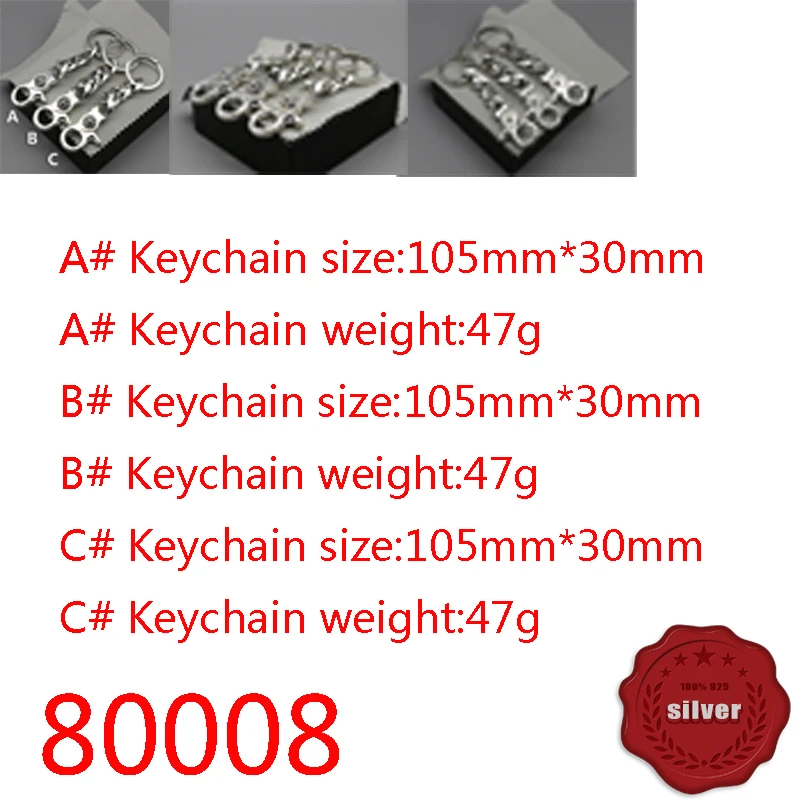 80008 s925 sterling silver keychain creative punk street dance style cross flower skull jewelry bag buckle simple
80008 s925 sterling silver keychain creative punk street dance style cross flower skull jewelry bag buckle simple