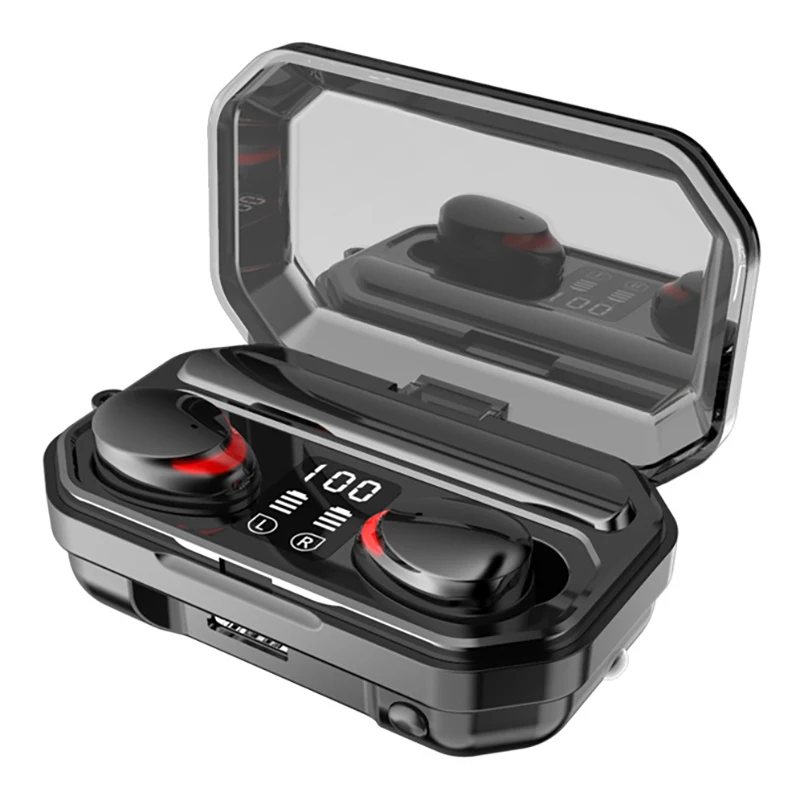 M15 Wireless Headset Dual Ear in Ear Motion Digital Display TWS Bluetooth Earphones Press 5.1
M15 Wireless Headset Dual Ear in Ear Motion Digital Display TWS Bluetooth Earphones Press 5.1