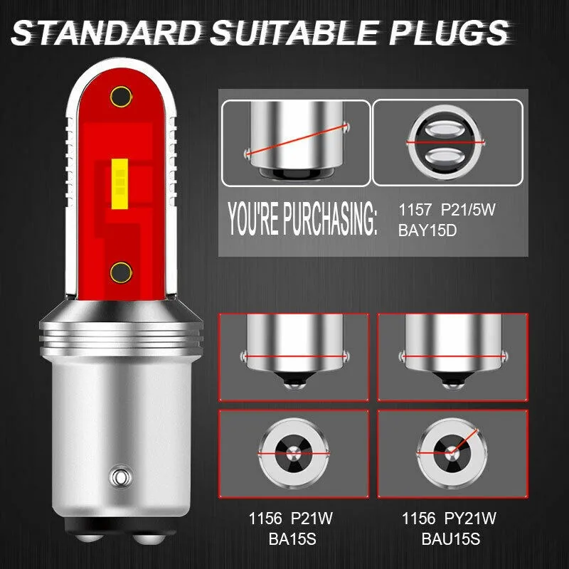 Reverse LED Led Bulb Super Bright Turn Signal Waterproof 1860 SMD Brake Tail
