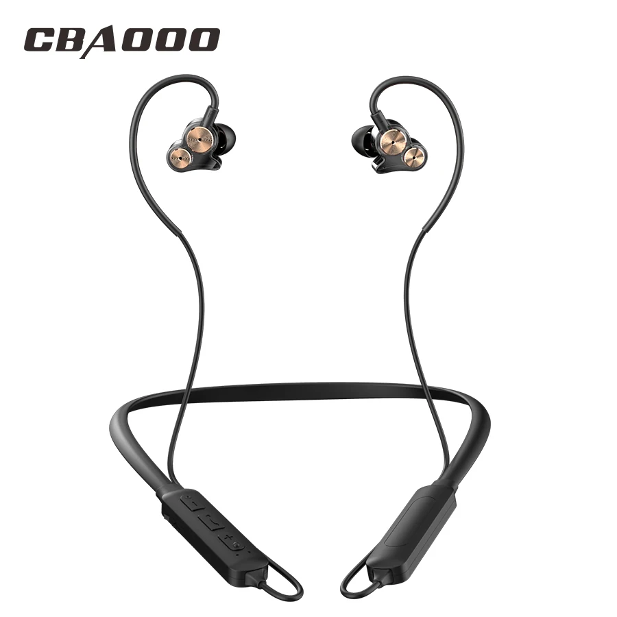 Беспроводные Bluetooth наушники CBAOOO DT05 V5.0 8D стереогарнитура с шейным ремешком
