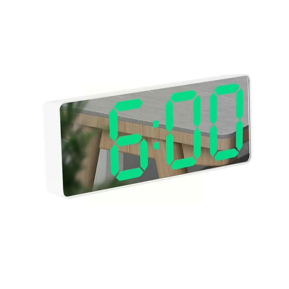 LED Mirror Digital MINI Alarm Clock Snooze Table Clock Calendar Desktop Dimmable Up Wake Usb Electronic Clocks Work Mute Mu U1A1
LED Mirror Digital MINI Alarm Clock Snooze Table Clock Calendar Desktop Dimmable Up Wake Usb Electronic Clocks Work Mute Mu U1A1