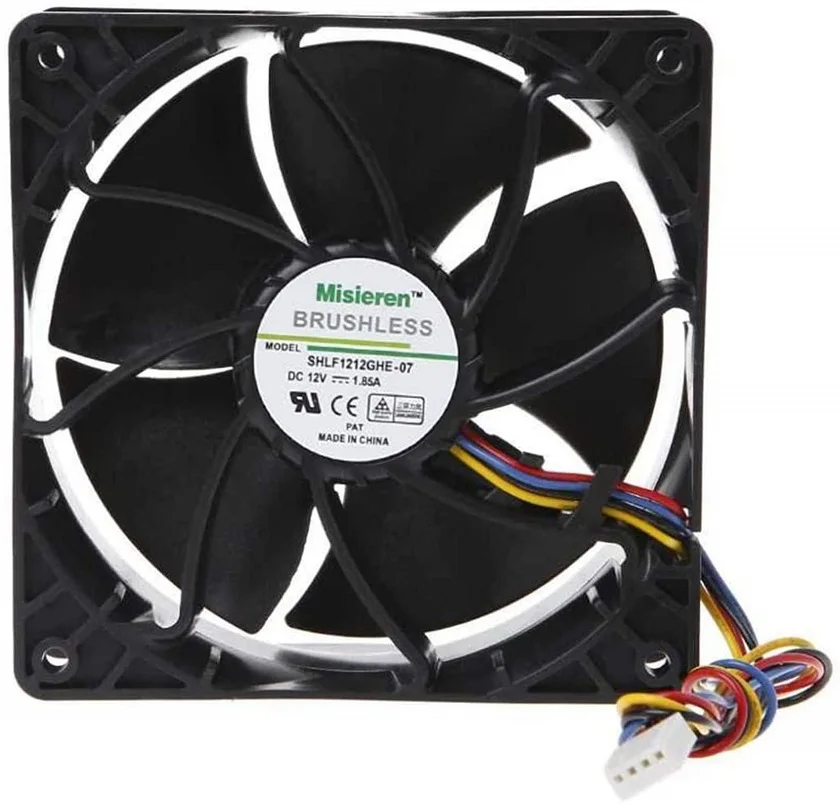 Вентилятор 6500 об/мин для AntMiner DR3 L3 + S9 S9i/J S9 SE S11 T15 S15 Z11 S17 + S17 Pro S17e T19 S19/19J Pro D7 AsicMiner Misier бесщеточный
Вентилятор 6500 об/мин для AntMiner DR3 L3 + S9 S9i/J S9 SE S11 T15 S15 Z11 S17 + S17 Pro S17e T19 S19/19J Pro D7 AsicMiner Misier бесщеточный