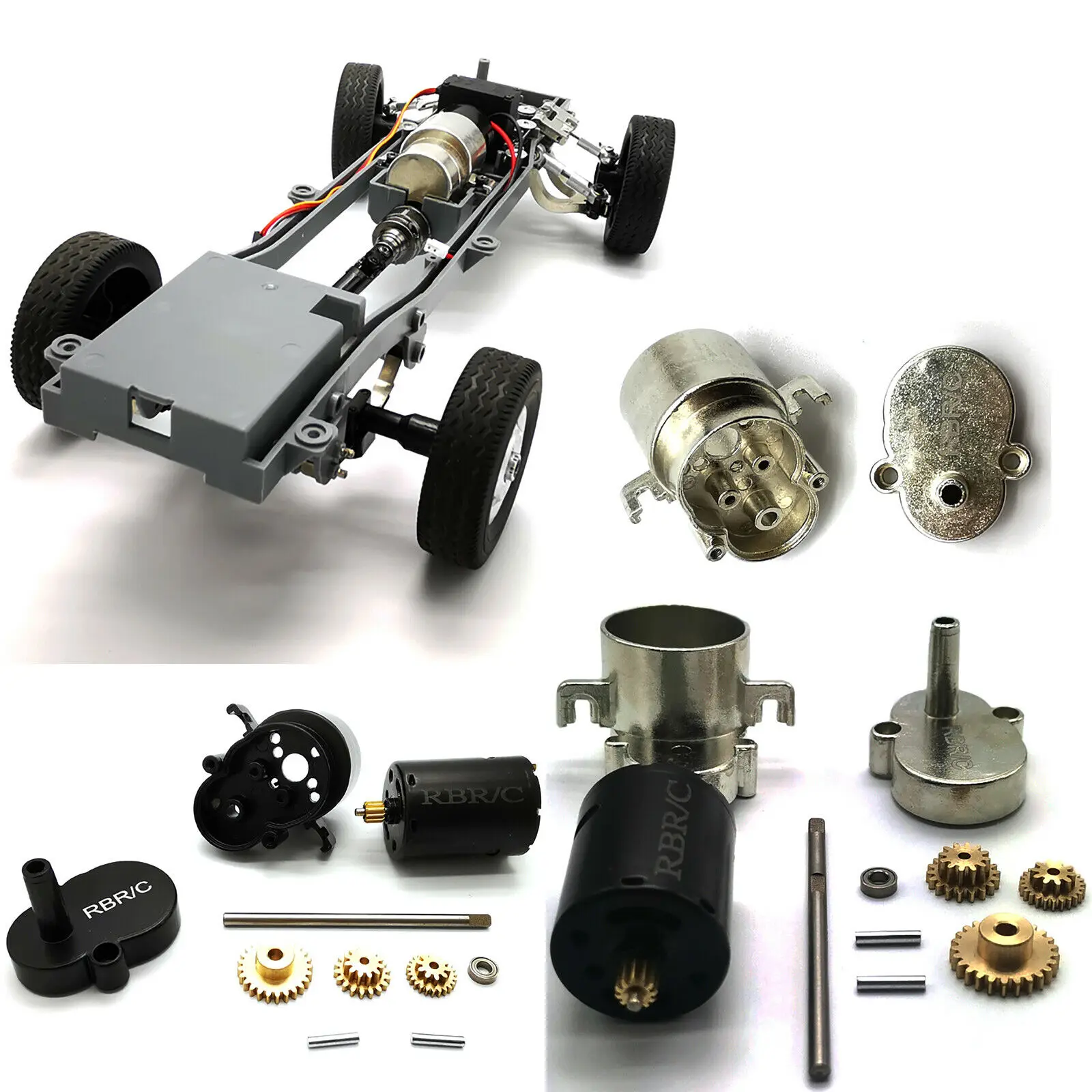 Silver/Titanium/Black Optional Alloy Metal Gearbox Transmission With 370 Brush Motor For WPL D12 RC Truck Upgrade Spare Parts
Silver/Titanium/Black Optional Alloy Metal Gearbox Transmission With 370 Brush Motor For WPL D12 RC Truck Upgrade Spare Parts